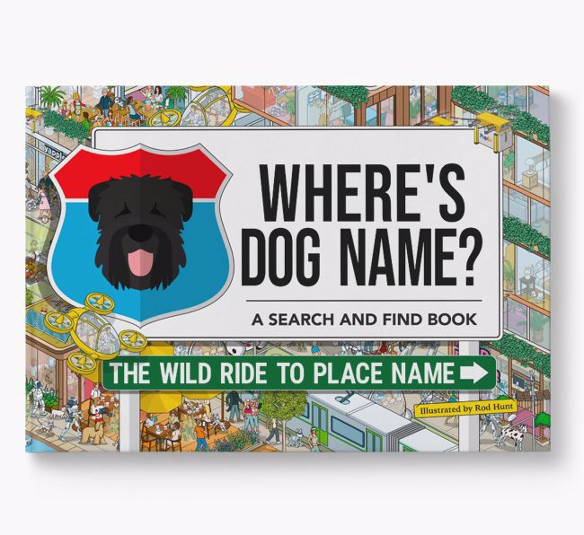 Personalised Black Russian Terrier Book: Where's Dog Name? Volume 3